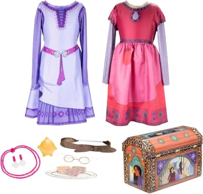 DISNEY WISH ASHA EN DAHLIA VERKLEEDKOFFER 9-delig