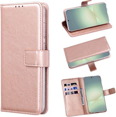 Casemania Hoesje Geschikt voor Xiaomi Redmi 12C - Rosegoud - Portemonnee Book Case met Pasjeshouder en Ingebouwde Standaard
