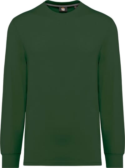 WK. Designed To Work Ecologisch uniseks T-shirt met lange mouwen WK303 - Forest Green - XXS