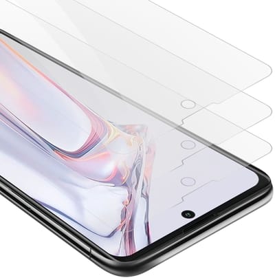 Cadorabo 3x Screenprotector geschikt voor Blackview A100 - Beschermende Pantser Film in KRISTALHELDER - Getemperd (Tempered) Display beschermend glas in 9H hardheid met 3D Touch