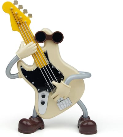 Retro Muziekdoos in Gitaarvorm, Mechanische Decoratie voor Kantoor, Verjaardag en Feestdagen, Perfect Cadeau voor Muziekliefhebbers