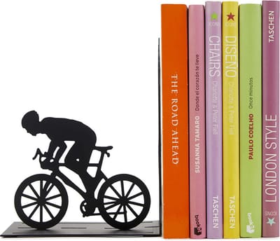 Balvi Boekensteun Wielrenner Fietser Metaal Zwart Le Tour