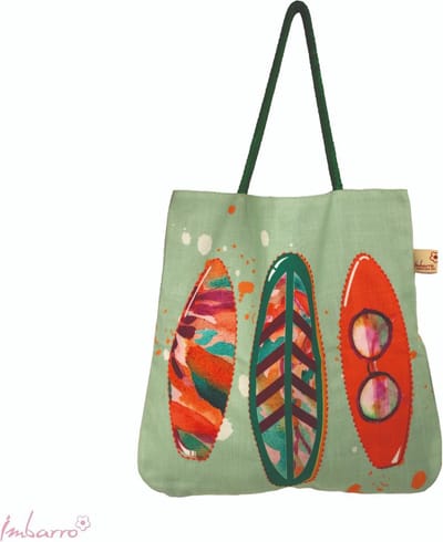 Imbarro - Tas -Shopper - Strandtas - Boodschappentas - Surfing - Katoen