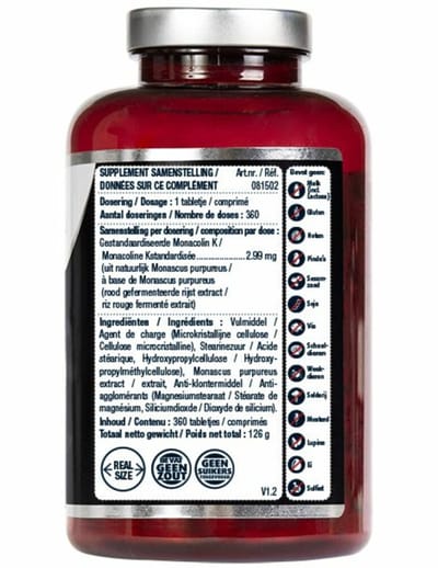 Lucovitaal Rode Gist Rijst - 2 x 360 tabletten - Voordeelverpakking