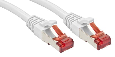LINDY 47796 RJ45 Netwerkkabel, patchkabel CAT 6 S/FTP 5.00 m Wit Afgeschermd 1 stuk(s)