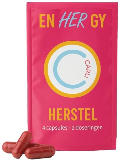 enHERgy HERSTEL Capsules | 4 capsules | supplement voor herstel | helpt bij vermoeidheid | Helpt bij het aanvullen van dopamine en serotonine | Sport herstel | Anti Kater
