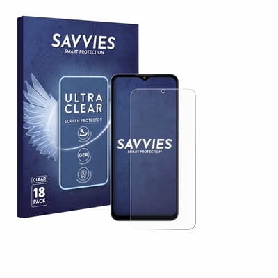 Savvies - Screenprotector voor Oukitel C5 6,52" - Folie Beschermfolie transparant 18 Stuks