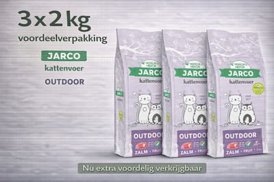 Jarco Premium Cat Vers Outdoor - 3x 2kg Voordeelverpakking