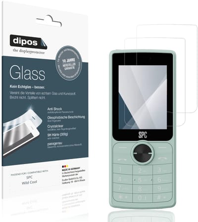dipos – 2x Pantserfolie geschikt voor SPC Wild Cool | 9H Screenprotector
