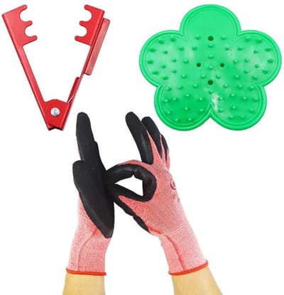 Snoeischaar - Doornverwijderingsset - Tuinhandschoenen - Handgereedschap - Bloemstukken - Twee doornverwijderingszones - Tuingereedschap