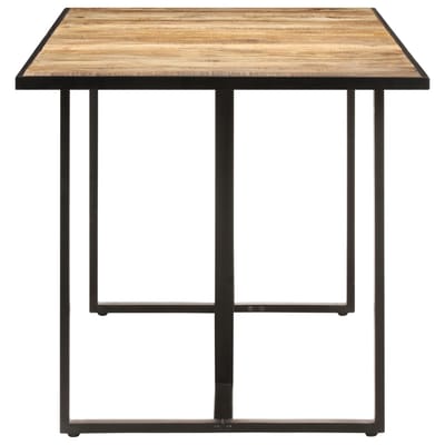 vidaXL - Eettafel - 180 - cm - ruw - mangohout