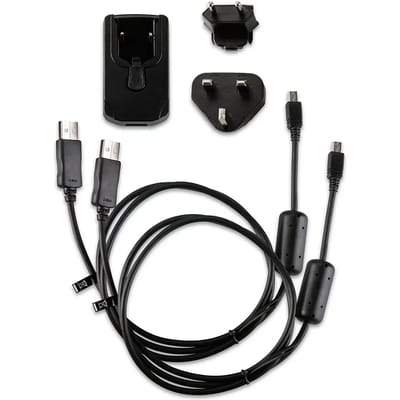Lader Garmin secteur adaptateurs europe et câbles micro usb/mini usb inclus