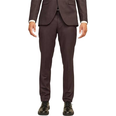 Jack And Jones Heren Solaris formele broek met rechte pijpen en slank model (Bruin)