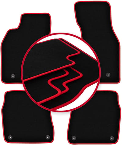 CARLUX-RED automatten voor: Audi A6 C5 4.2L sedan, stationwagen, avant (1997-2004)