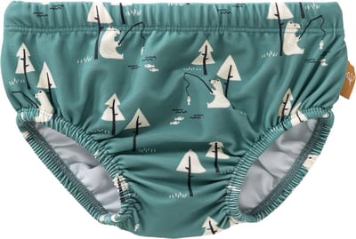 Fresk 62 - Ruimte voor Zwemluier - Sneldrogende Zwemkleding - UV-bescherming UPF 50 - Zwemshort Jongens - Groen - Bear