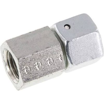 10L & G1/4'' Verzinkt Stalen Rechte Draaidoorvoer Binnendraad voor manometers 315bar NBR Afdichtconus ISO 8434-1