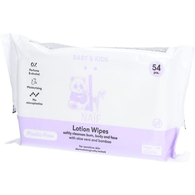 Naïf Baby&kids Lotion Baby Wipes 54 Doekjes