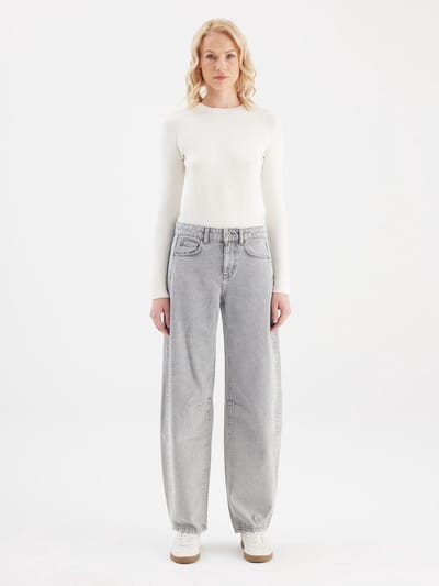 COJ - Clara - Balloon Fit Jeans - Marble Grey