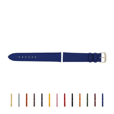 SELVA horlogeband, 14-24 mm, leer, verwisselbaar, vervangende band voor smartwatch, gemaakt in Duitsland