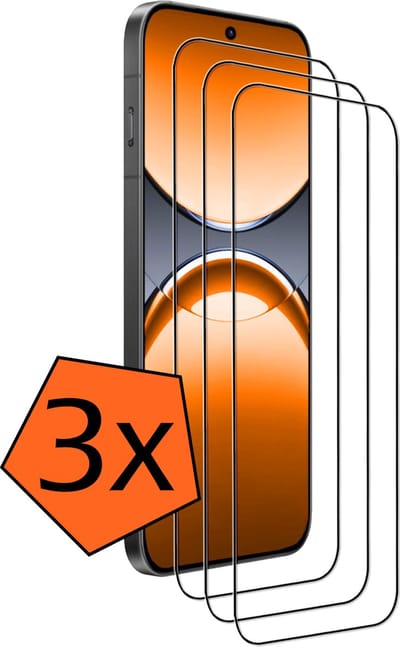 Screenprotector - 3 Stuks - Geschikt voor OPPO Find X8 Pro - Full Cover - Gehard Glas - Beschermglas - Tempered Glass - Screen Protector