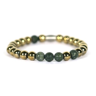 IbizaMen - pyrite kralen green pyrite 19cm