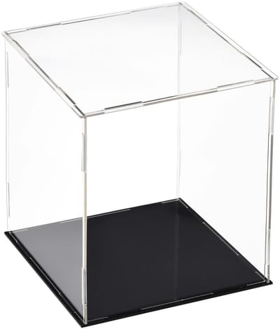 Dailygoods- Vitrinekast transparant ontwerp - Vitrine box - Organizer - Standaard - Stofdichte bescherming - Afmetingen 15 x 15 x 20 cm - Displaycase