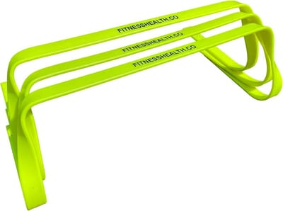 Snelheidshorden 6 inch - Agility Training - Set van 3 - PVC - 16 cm hoog - Geschikt voor binnen en buiten