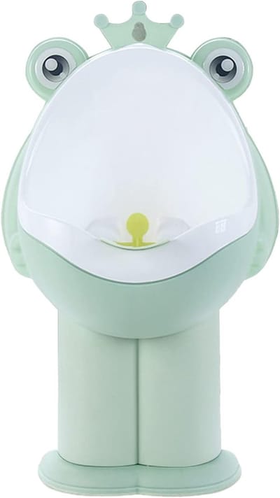 Kinder Urinaal - Potje Jongens - Zindelijkheidstraining - Leuke Kikker Vorm - 32 x 28 x 16 cm - Groen