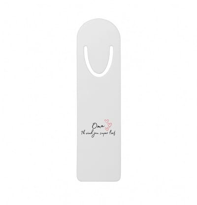 Hacebo® - oma ik vind jou super lief metalen boekenlegger - Oma - de liefste oma - verjaardag - cadeautje voor oma - oma artikelen - kado - geschenk Bladwijzer boekenleggers - 12.7 cm x 3.2cm