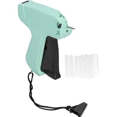 Pistolet d'étiquetage de vêtements Machine d'étiquetage d'étiquettes de prix de vêtements avec barbes pour magasin entrepôt white