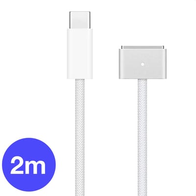 iMounts MacBook Oplaadkabel geschikt voor MagSafe 3 kabel - 2 meter - 140W - Air/Pro - USB-C naar MagSafe
