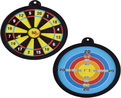 Magnetisch Dartbord - Geel / Blauw / Rood - Kunststof - Speelgoed - Darten - Darts - Cadeau