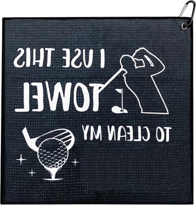 Persoonlijke Golfhanddoek met Clip - Ideaal voor Golfaccessoires, Cadeaus voor Mannen en Golfers