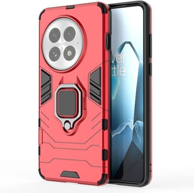 Coverup Hoesje - Geschikt voor OnePlus 13 Hoesje - Coverup Ring Kickstand Back Cover - Rood