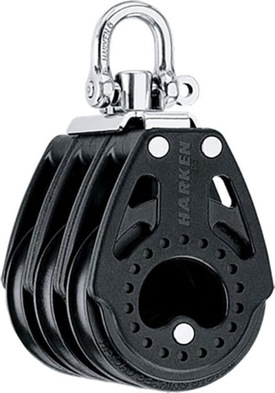 Harken Triple Carbo Block 57 Mm Zwart