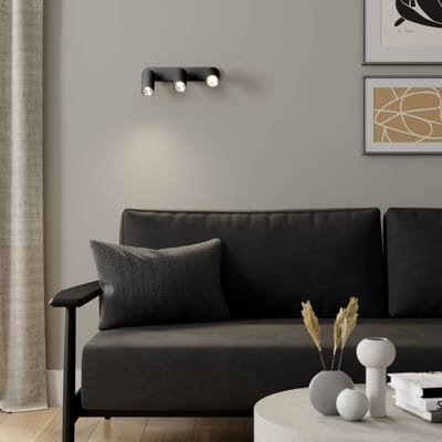 Nowodvorski Lighting Wandspot Eye Spot 3-lamps, zwart
