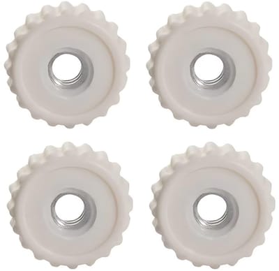 Dailygoods- Kartelmoer M4 - Kunststof - Ronde Knopen - Binnendraad - Klemknop - 100 Stuks - Buitendiameter 16,5 mm