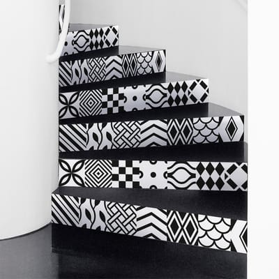 TORBORG zelfklevende traptegelstickers - 2 stroken van 12,5 x 87,5 cm