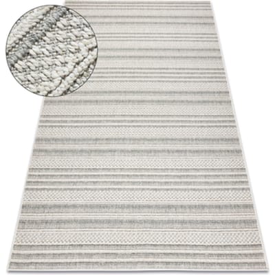 Kleden Rugsx Tapijt JERSEY 19233 grijs - Lijnen, structureel, 60x100 cm