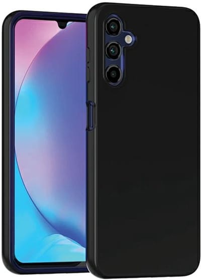 Mercury Soft - Telefoonhoesje - Mat Zwart - TPU - Compatibel met Samsung A15 5G A156