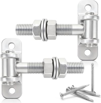 Verstelbare 110mm Tuindeuren Scharnieren - Zware Galvaniseerde Hengen met Zelfborende Schroeven voor Tuinpoort en Hekwerk
