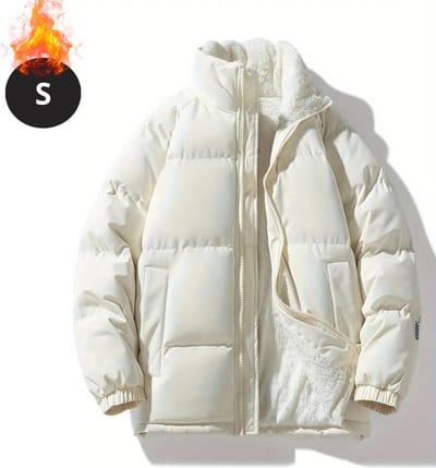 Livano Winterjas - Parka - Heren - Winter - Pufferjas - Volwassen - Stijlvol - Gewatteerde Jas - Abrikoos - S