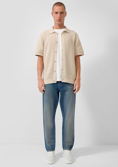 Verkleurde Rechte Jeans Middenhoge Taille QS