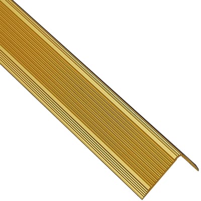 Traprandprofiel - Stap Bescherming - Veilig Lopen - Zelfklevende Montage - 134 cm Lengte - Goud