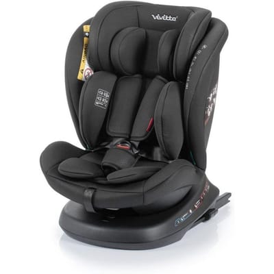 Siege auto - BABYAUTO - Sigma IFix Vivitta - Groupe 0/1/2/3 - 40/150 cm - Isofix + Top tether - Pivotant 360° - Inclinable - Noir