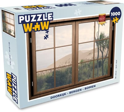 Puzzel Doorkijk - Duin - Boom - Legpuzzel - Puzzel 1000 stukjes volwassenen