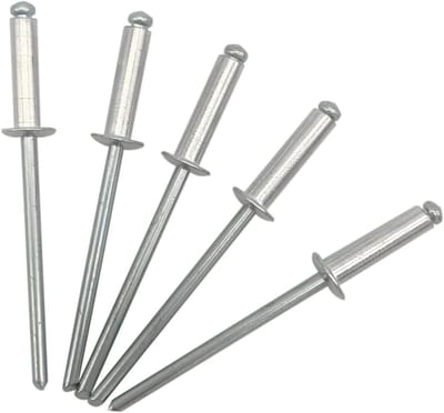 Pack van 500 Blinde Klinknagels 3,2 x 12 mm - Koepelkop Open Type, DIN 7337 - Aluminium en Stalen Doorn