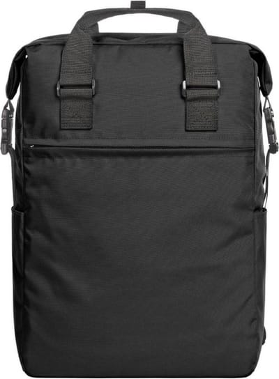 Notebook rugzak - zwart - 18 Liter - 42 x 30 x 12 cm - 15 inch laptop - gerecycled materiaal - praktisch - Halfar - Daily