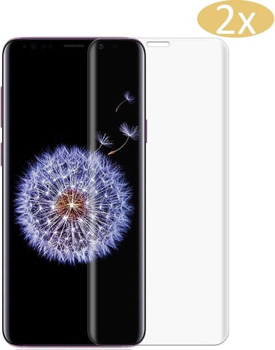 2x Screenprotector geschikt voor Samsung Galaxy S9 - Volledig Dekkend Full Coverage Screen Protector - van iCall