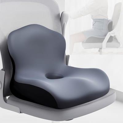 Ergonomisch Zitkussen met Lendensteun van Geheugenfoam voor Thuis, Auto en Rolstoelen - Comfortabel en Ondersteunend voor Kinderen en Volwassenen